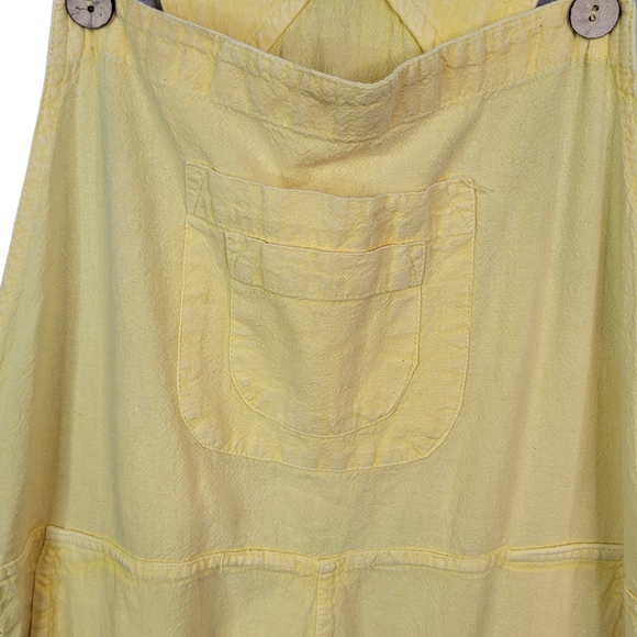 Sacred Threads Yellow Spring Time Boho Romper Overalls Women's M/L - Picture 7 of 15